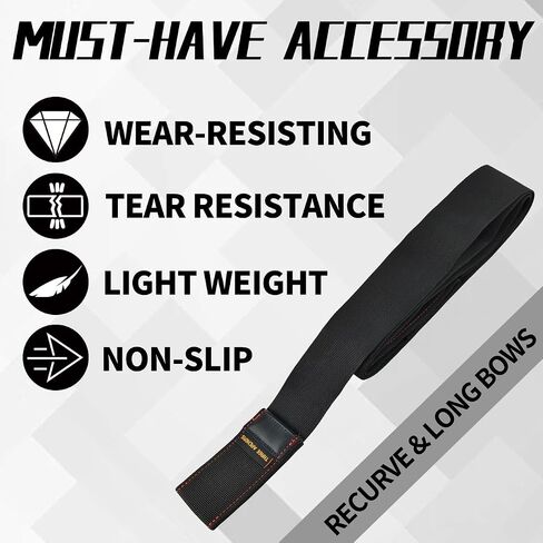longbowmaker Premium Polyester Bow Stringer Tool - Effortless, Safe, and Quick Stringing for Traditional Recurve Bow - Must-Have Accessory in Kuwait