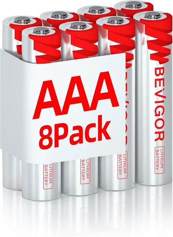 BEVIGOR 1.5V Longer-Lasting AAA Lithium Batteries 24 Pack for Electronics in Kuwait