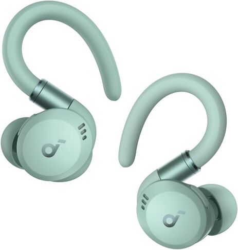 Soundcore (Renewed) Sport X20 by Anker, True-Wireless Workout Earbuds, Rotatable and Extendable Ear Hooks, Noise Cancelling, Deep Bass, IP68 Waterproof, Sweatproof, Dustproof, 48H Play, for Gym in Kuwait