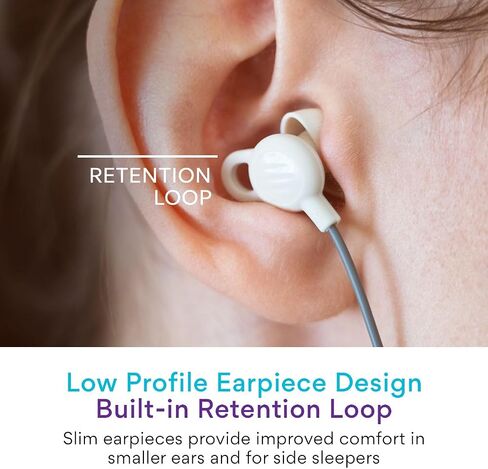 MEE audio SleepTones USB-C Wired Sleep Earbuds for Side Sleepers with Lightweight Low-Profile Silicone Earpieces, Noise Reduction Sleeping Headphones with Built-in Mic & Volume Controls (Beige) in Kuwait