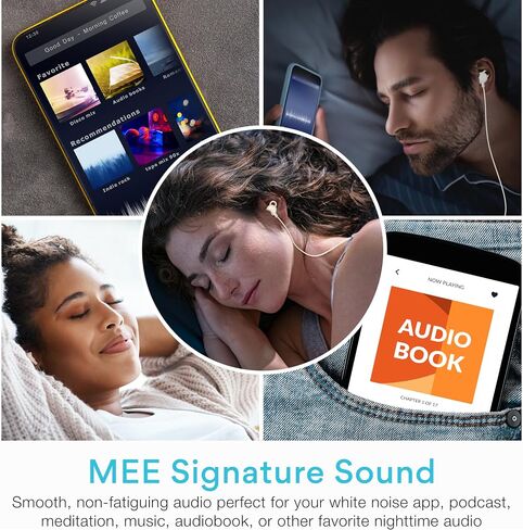 MEE audio SleepTones USB-C Wired Sleep Earbuds for Side Sleepers with Lightweight Low-Profile Silicone Earpieces, Noise Reduction Sleeping Headphones with Built-in Mic & Volume Controls (Beige) in Kuwait