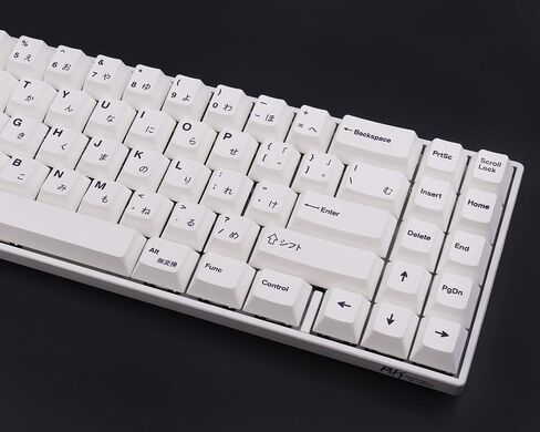 Gliging 135 Keys PBT Japanese Keycaps Cherry Profile DYE-Sub White Theme Minimalist Style Suitable for Mechanical Keyboard in Kuwait