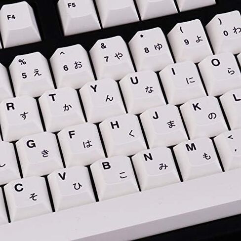 Gliging 135 Keys PBT Japanese Keycaps Cherry Profile DYE-Sub White Theme Minimalist Style Suitable for Mechanical Keyboard in Kuwait