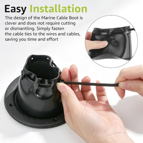 Boat Transom Boot for Diameter 4 2/5 Boat Transom Steering Wires Protection in Kuwait