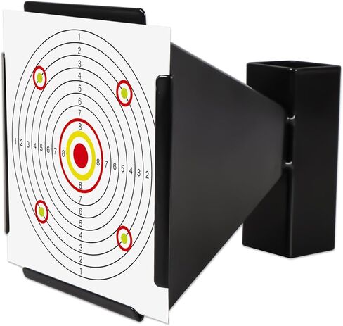 Highwild Pellet Trap Target with 100pcs 5.5" X 5.5" Paper Targets for Airsoft, BB Gun, Airgun - Wall-Mounted in Kuwait