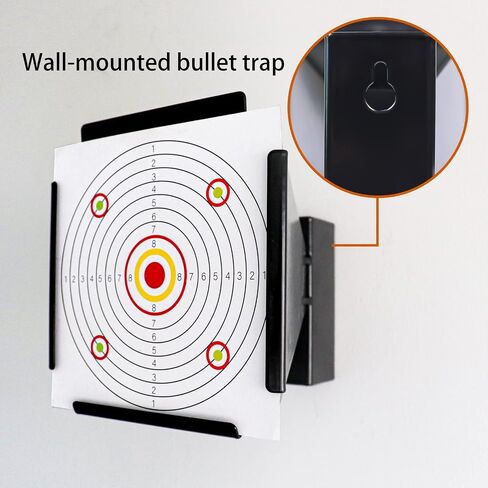 Highwild Pellet Trap Target with 100pcs 5.5" X 5.5" Paper Targets for Airsoft, BB Gun, Airgun - Wall-Mounted in Kuwait