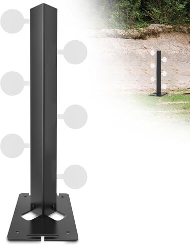 Metal Swing Shooting Target Stand for Airsoft BB Guns Practise with 6 Steel Plates, Heavy Duty Alloy Steel Swing Target for Dueling Tree, 180° Rotation Double-Sided Shooting in Kuwait