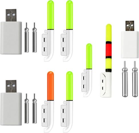 Fishing Glow Sticks Led Night Fishing Poles with Rechargeable Battery Glow Lamp Rod Tip Glow Tube Fishing Tackle Tool in Kuwait