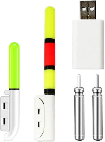 Fishing Glow Sticks Led Night Fishing Poles with Rechargeable Battery Glow Lamp Rod Tip Glow Tube Fishing Tackle Tool in Kuwait