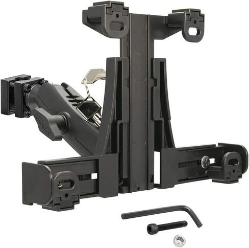 ARKON Mounts LockVise Locking Car Headrest Tablet Mount, Adjustable Clamp ﻿Design with Key Lock, Ideal for Taxi and Rideshare Use, Tablet Holder Fits iPad, Galaxy, and More in Saudi Arabia