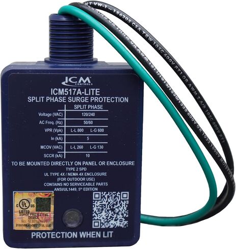 ICM517A-Lite HVAC Surge Protector, 60kA, NEMA 4X, ICM 517 Lite, UL in Saudi Arabia