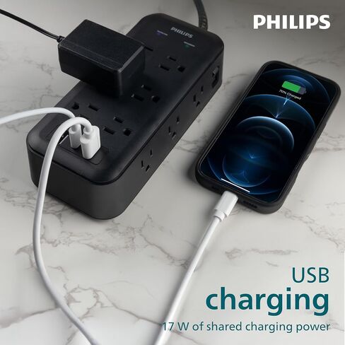 Philips Surge Protector Power Strip with USB Ports in Saudi Arabia