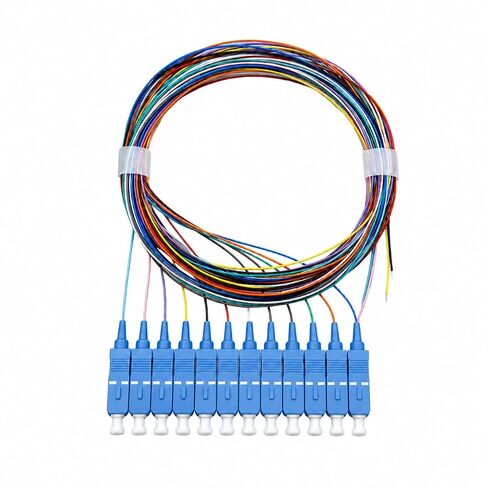 Elfcam® - 12 Fibre Single Mode SCA 9/125um OS2 Pigtail, White in Kuwait