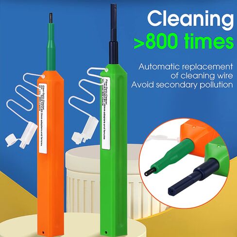 Optical Fiber Cleaning Tools with Cleaning Cassette for FC SC ST LC MU Connectors, 1.25mm/2.5mm Fiber Cleaner Pens, Cleaning Swabs Wipes (MK-201) in Kuwait