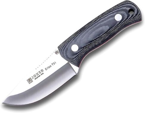 Joker - Erizo TS1 Survival Knife | Micarta Handle | 2.95" Blade | Includes Leather Sheath & 550 Paracord | Ideal for Fishing, Hunting, Camping, Hiking Hunting Knife, CM81 in Kuwait