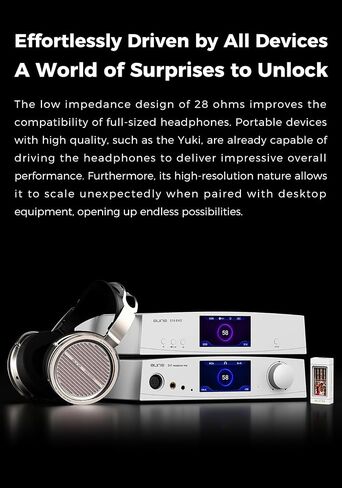 Aune AR5000MK2 Full-Size Open-Back Headphones with MLD Driver, Dynamic Driver, Detachable Cable, Interchangeable Plug Cable, Over-Ear Hi-Res Audiophile Headphones for HiFi System, Home Audio, DAP in Kuwait