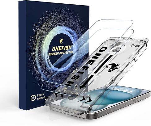 OneFish Compatible with 15 Plus /16 PlusTempered Glass Screen Protector 6.7 inch, Auto Dust-Elimination Installation, Easy Installation, Dynamic Island Compatible, Bubble Free, HD Clear in Kuwait