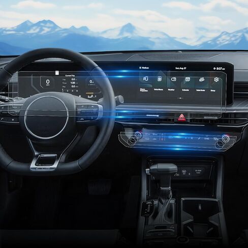 For Glossy Tempered Glass 2025 2026 Dodge Ram 1500 2500 3500 14.4 Inch Touchscreen Screen Protector - Ram 1500 2500 3500 (Uconnect Laramie,Rebel/Limited/Limited Longhorn/Tungsten Uconnect 5) in Kuwait