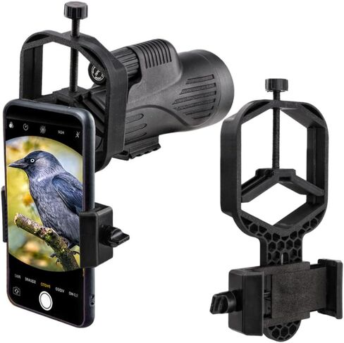 Monocular Telescope Smartphone Adapter, Digiscoping Phone Holder in Kuwait