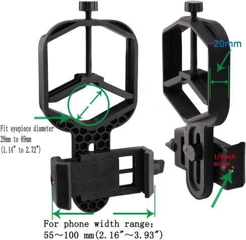 Monocular Telescope Smartphone Adapter, Digiscoping Phone Holder in Kuwait