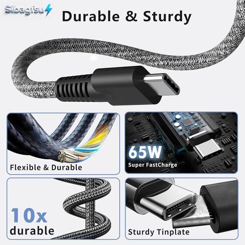 New Slim 65W USB C Laptop Charger for HP Envy X360 Computer Power Cord in Kuwait