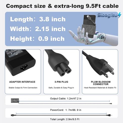 New Slim 65W USB C Laptop Charger for HP Envy X360 Computer Power Cord in Kuwait