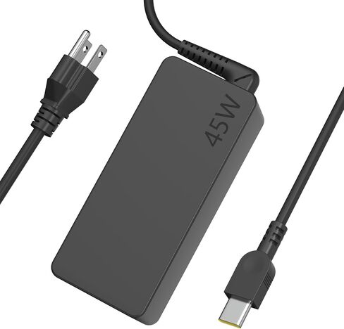 45W USB Type C AC Adapter Compatible wiht Lenovo Chromebook C330 300e 100e 500e N23 Yoga, Lenovo ThinkPad T480 T480s T580 2nd Gen MTK AST Type-C 20V 2.25A 45Watt Laptop Power Charger in Kuwait