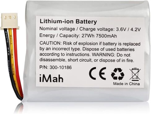 Replacement 300-10186 Lithium-ion Battery 3.6V/4.2V for ADT Command Smart Security Panel ADT5AIO-1 ADT5AIO-2 ADT5AIO-3 ADT7AIO-1 Honeywell ADT2X16AIO-1 ADT2X16AIO-2 in Kuwait