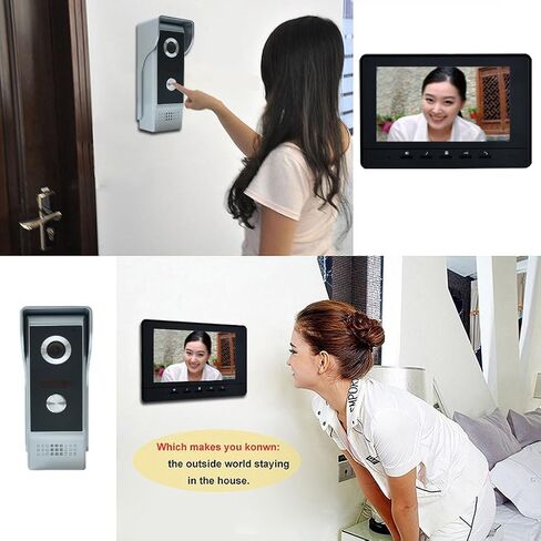 Wired Video Intercom System, 7 Inch Video Doorbell Door Camera Kit in Saudi Arabia