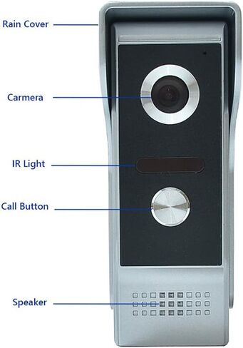 Wired Video Intercom System, 7 Inch Video Doorbell Door Camera Kit in Saudi Arabia