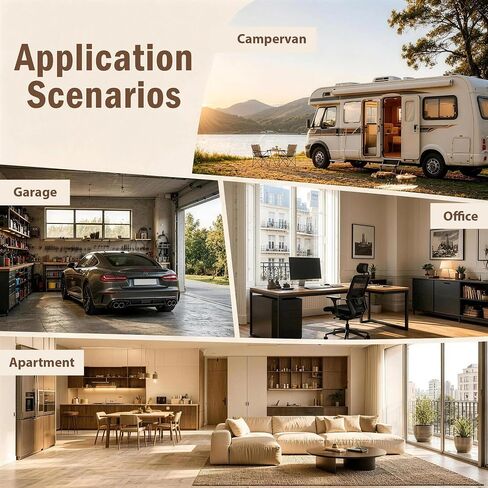 Home Security System Wireless, Smart WiFi Alarm System DIY Kit with 120dB Siren, Door Window Sensors & Remote Control, App Alerts, Works with Alexa & Google Home, No Monthly Fee for House Apartment in Kuwait