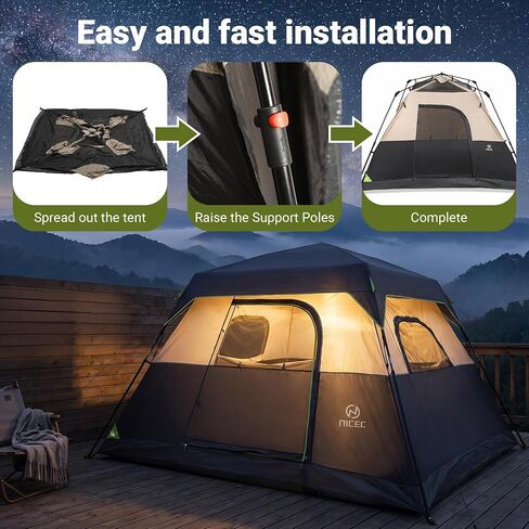 Nice C Instant 4/6/8 Person Camping Cabin Tent in Saudi Arabia