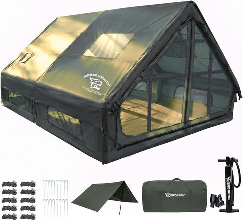 TIGERXBANG Inflatable Camping Tent 8-12 Person 4 Season Waterproof Air Tent in Kuwait