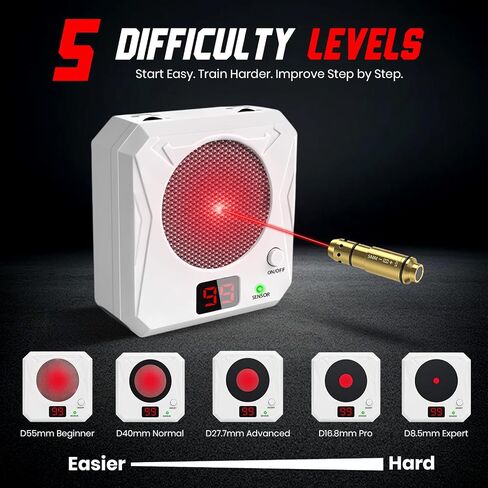 Dry Fire Laser Training System with 5 Difficulty Levels and Sound Feedback in Kuwait