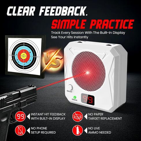 Dry Fire Laser Training System with 5 Difficulty Levels and Sound Feedback in Kuwait