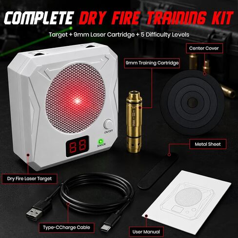 Dry Fire Laser Training System with 5 Difficulty Levels and Sound Feedback in Kuwait