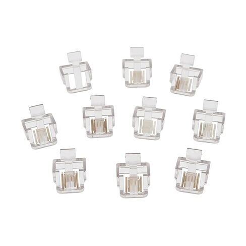of 10 Replacement RJ45 Plug Protective Covers, Transparent Color in Saudi Arabia