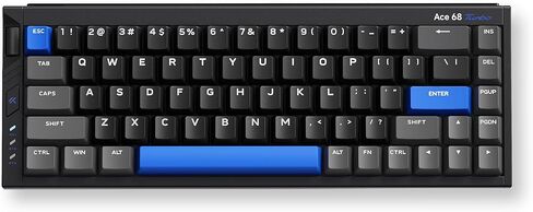MCHOSE Ace 68 Turbo Hall Effect Gaming Keyboard, 65% CNC Aluminum, Rapid Trigger, 16K/8K Polling, Adjustable Actuation, RGB USB-C Red in Kuwait