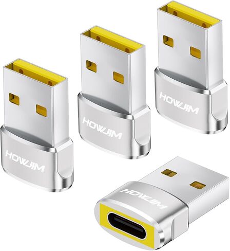 USB to USB C Adapter 2 Pack,USB C Female to A Male Charger Converter in Saudi Arabia