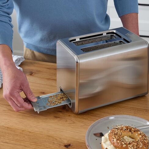 BLACK+DECKER Rapid Toast 2-Slice Digital Toaster, 7 Shades, Stainless Steel in Saudi Arabia