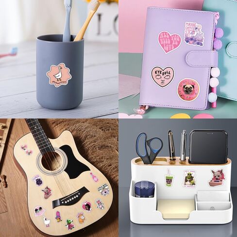 110 PCS Pink Funny Stickers for Adults, Meme Stickers for Women Teens, Waterproof Vinyl Sticker for Wate in Saudi Arabia
