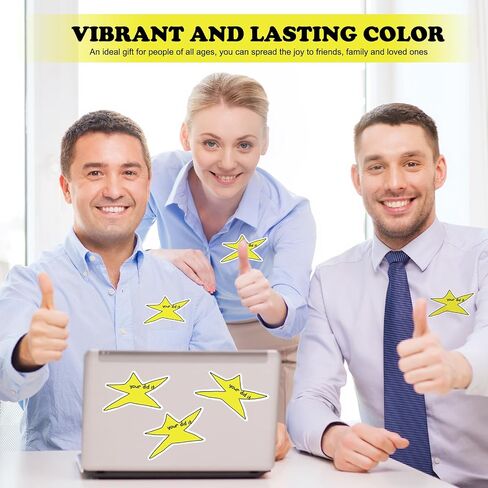 Watersay 200 Pcs Your Did It Star Meme Sticker Bulk Funny Gold Star Decal in Saudi Arabia