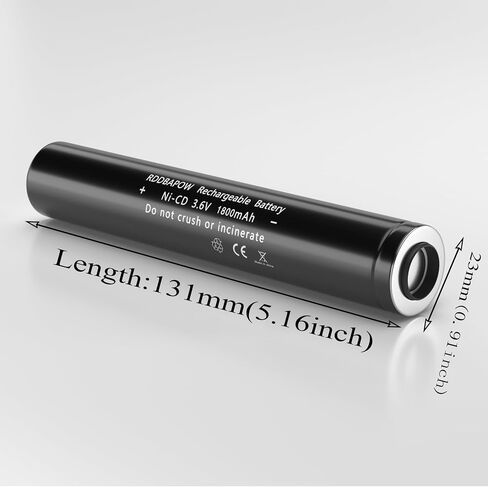 75175 Rechargeable Batteries Compatible with Streamlight Stinger Parts XT,DS, LED HP, 75175/75375, FL126,PolyStinger, Pelican M9 Flashlight 1800mAh 3.6V Ni-CD Battery (1 Pack) in Kuwait