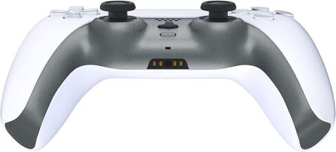 eXtremeRate Metallic Steel Gray Decorative Trim Shell Compatible with p s 5 Controller, DIY Replacement Clip Shell, Custom Plates Cover Compatible with p s 5 Controller with Accent Rings in Saudi Arabia