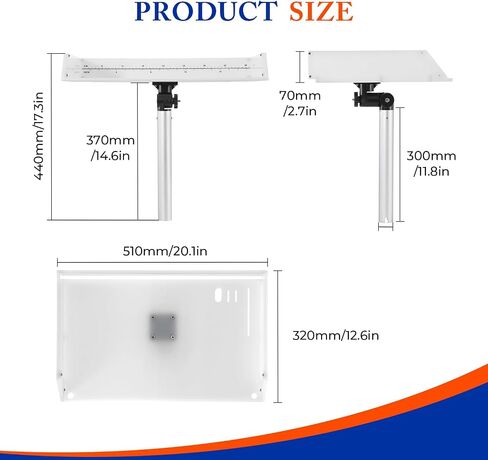 Marine Boat Cutting Board with Rod Holder, 20" Bait Table/Fillet Station, Knife Slot, Plier Storage, Fish Scale, UV Stabilized PP in Kuwait