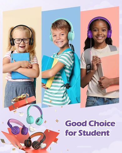AILIHEN Upgrated USB C Headphones for Kids with Mic, Volume Limit 85dB/94dB in Kuwait