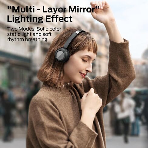 Oraolo N-Tune MINI 01 Wireless On-Ear Headphones, Bluetooth 6.0 Wireless Audio Gear, 50-Hour Continuous Playback, Ergonomic & Lightweight Construction, Hands-Free Telephony (Black) in Kuwait