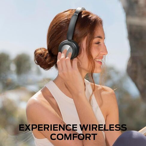 Oraolo N-Tune MINI 01 Wireless On-Ear Headphones, Bluetooth 6.0 Wireless Audio Gear, 50-Hour Continuous Playback, Ergonomic & Lightweight Construction, Hands-Free Telephony (Black) in Kuwait