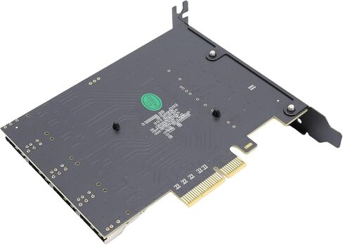 Cosiki PCIe to 4 Port Mini SAS SFF 8087 Adapter, 16 Port SA TA 3.0 Expansion Card, Mini SAS Host Adapter with Hot Swapping & NCQ Support, Ideal for 10, 11, 2003 & Systems in Kuwait