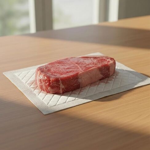 500 Pcs Meat Absorbent Pads 7.1 x 3.94 Inch, White Bulk Soaker Pad for Vacuum Sealer Bags for Meat Trays, Poultry & Fish in Saudi Arabia